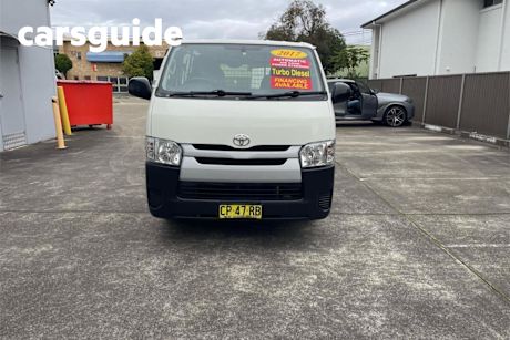White 2017 Toyota Hiace Van LWB