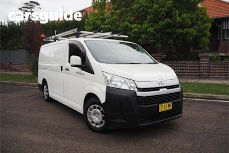 White 2019 Toyota Hiace Van LWB