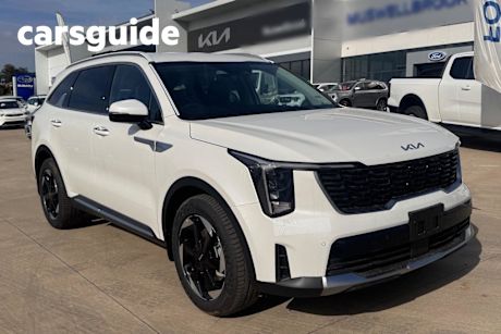 White 2025 Kia Sorento Wagon Sport+ 7 Seat