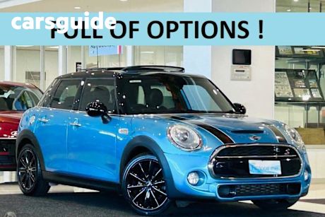 Blue 2015 Mini Cooper Hatchback S 5D Hatch