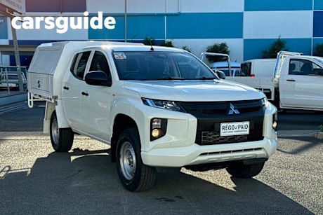 White 2020 Mitsubishi Triton Double Cab Pick Up GLX Adas (4X2)