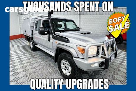 Silver 2019 Toyota Landcruiser Double Cab Chassis GXL (4X4)