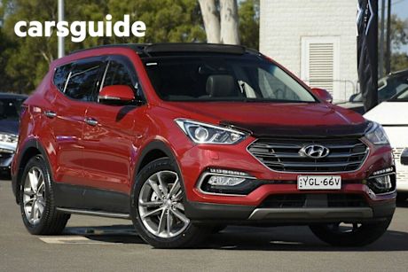 Red 2016 Hyundai Santa FE Wagon Highlander Crdi (4X4)