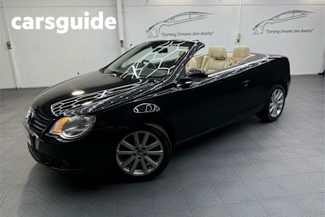 Black 2008 Volkswagen EOS Convertible 2.0T FSI
