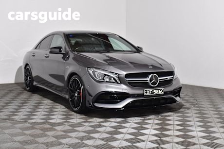 Grey 2018 Mercedes-Benz CLA45 Coupe 4Matic