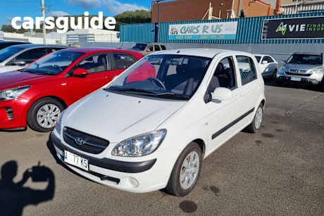 White 2008 Hyundai Getz Hatchback S