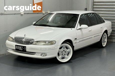 White 1998 Ford Fairlane Sedan Ghia