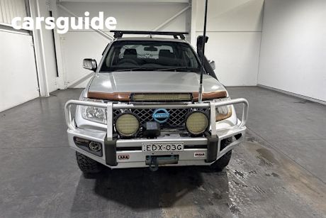 Silver 2010 Nissan Navara Dual Cab Pick-up ST-X (4X4)