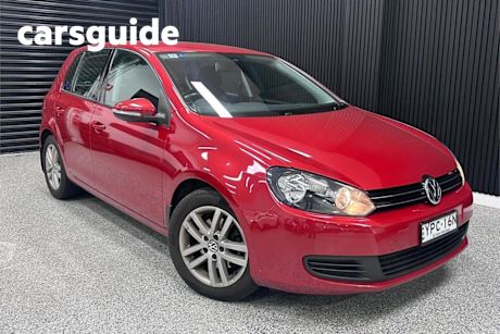 Red 2009 Volkswagen Golf Hatchback 103 TDI Comfortline