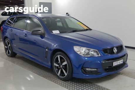Blue 2016 Holden Commodore Sportswagon SV6 Black Pack