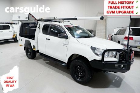 White 2020 Toyota Hilux X Cab Cab Chassis SR (4X4)