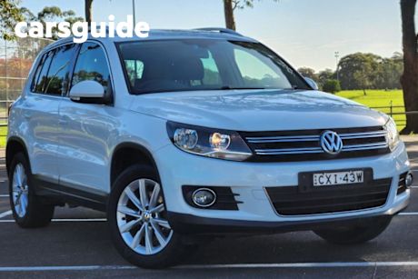 White 2014 Volkswagen Tiguan Wagon 130 TDI (4X4)