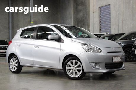 Silver 2013 Mitsubishi Mirage Hatchback LS