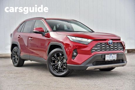 Red 2023 Toyota RAV4 Wagon Cruiser (awd) Hybrid