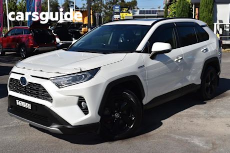 White 2020 Toyota RAV4 Wagon Cruiser 2WD Hybrid