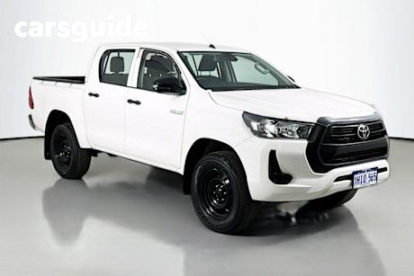 White 2020 Toyota Hilux Double Cab Pick Up Workmate HI-Rider