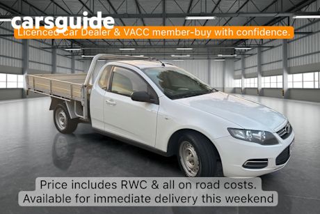 White 2013 Ford Falcon Cab Chassis (LPI)