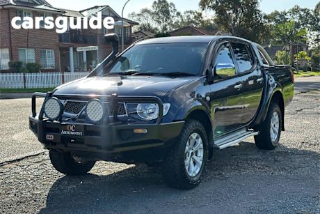 Blue 2010 Mitsubishi Triton Double Cab Utility GLX-R (4X4)