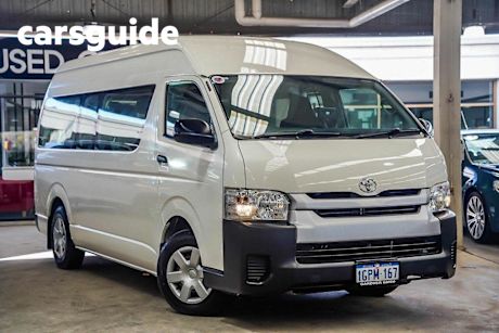 White 2018 Toyota Hiace Bus Commuter