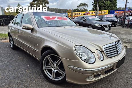 Beige 2002 Mercedes-Benz E500 Sedan Elegance