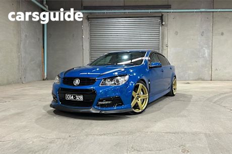 Blue 2015 Holden Commodore Sedan SS