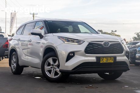 White 2022 Toyota Kluger Wagon GX Hybrid AWD