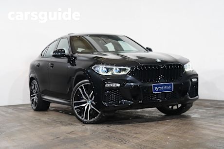 Black 2020 BMW X6 Coupe M50I