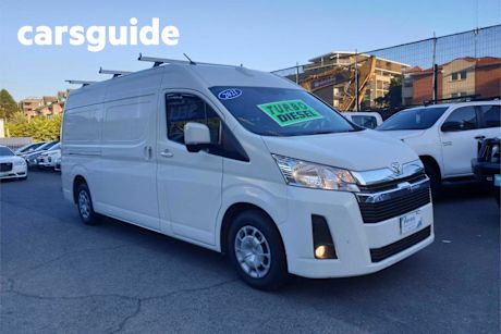 White 2021 Toyota Hiace Van Slwb GL (colours)