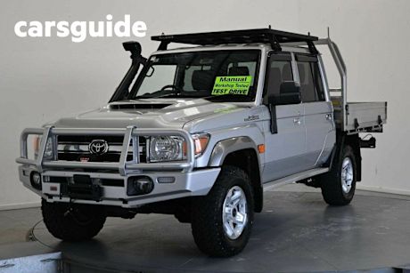 Silver 2022 Toyota Landcruiser 70 Series Double Cab Chassis LC79 GXL