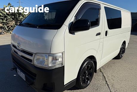 White 2013 Toyota Hiace Commercial (No Badge)