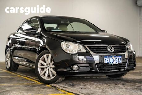 Black 2009 Volkswagen EOS Convertible 147 TSI 1F MY09 UPGRADE