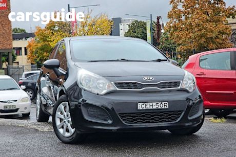 Black 2012 Kia RIO Hatch UB MY12 S Hatchback 5dr Spts Auto 4sp 1.4i