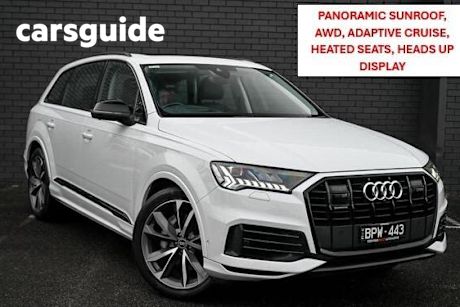 White 2021 Audi Q7 Wagon 50 TDI Quattro Mhev