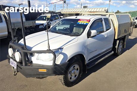 White 2015 Holden Colorado Space Cab Chassis LS (4X4)