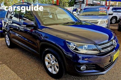 Blue 2013 Volkswagen Tiguan Wagon 132 TSI Pacific