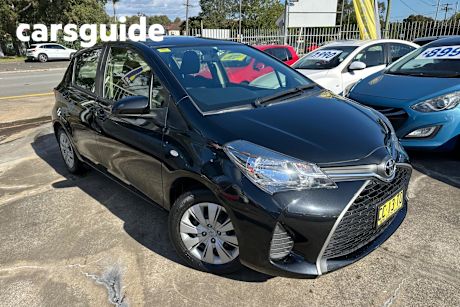 Black 2015 Toyota Yaris Hatch ASCENT NCP130R MY15