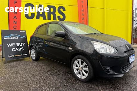 Black 2015 Mitsubishi Mirage Hatch LS LA MY15