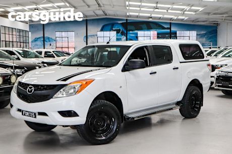 White 2015 Mazda BT-50 Cab Chassis XT (4X4)