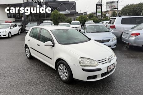 White 2006 Volkswagen Golf Hatchback 1.9 TDI Trendline