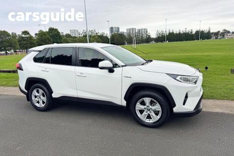 White 2019 Toyota RAV4 Wagon GX 2WD Hybrid