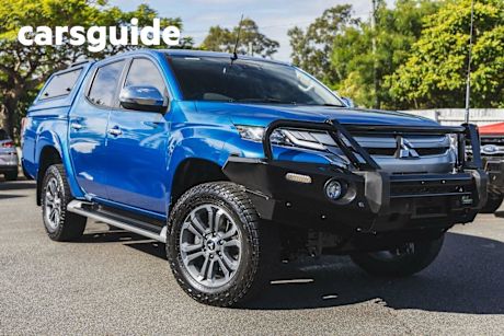 Blue 2018 Mitsubishi Triton Double Cab Pick Up GLS (4X4)