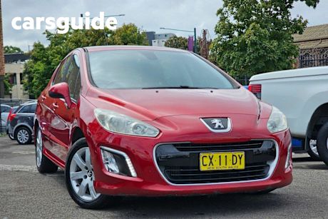 Red 2011 Peugeot 308 Hatch Active Turbo 5dr Spts Auto 6sp 1.6T