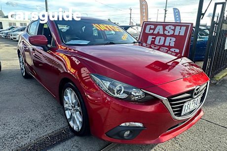 Red 2013 Mazda 3 Sedan SP25