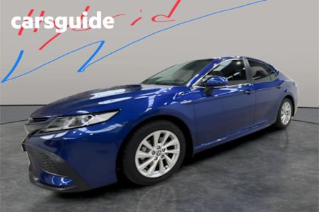 Blue 2021 Toyota Camry Sedan Ascent Sport Hybrid
