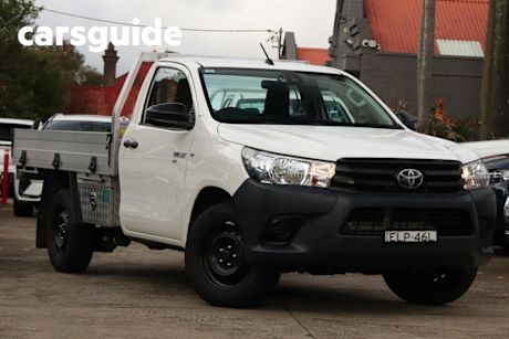 White 2020 Toyota Hilux Cab Chassis Workmate
