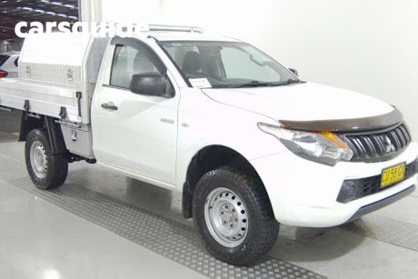 White 2018 Mitsubishi Triton Cab Chassis GLX