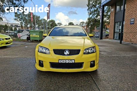 Yellow 2012 Holden Commodore Utility SV6 Z-Series