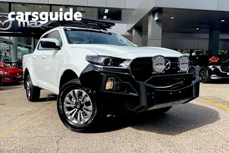 White 2024 Mazda BT-50 Dual Cab Pick-up XT (4X4)
