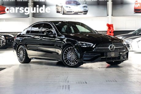 Black 2022 Mercedes-Benz C300 Sedan Mhev