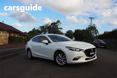 White 2018 Mazda 3 Sedan Maxx Sport (5YR)